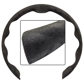 Калъф за волан 37-39 см. алкантара черен